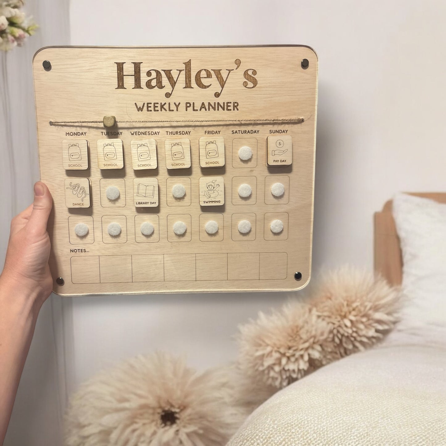 Interactive Children's Weekly Planner