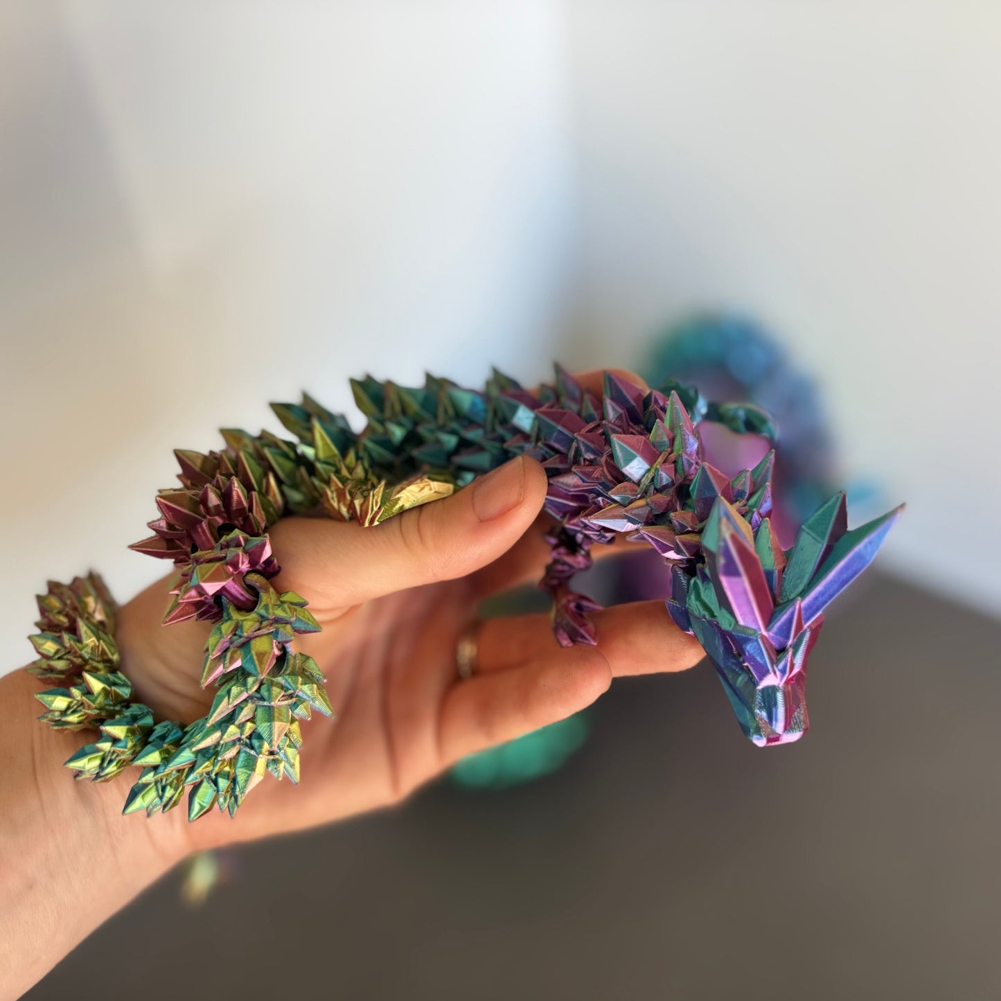 3D Printed Dragon and Egg Articulated Animal