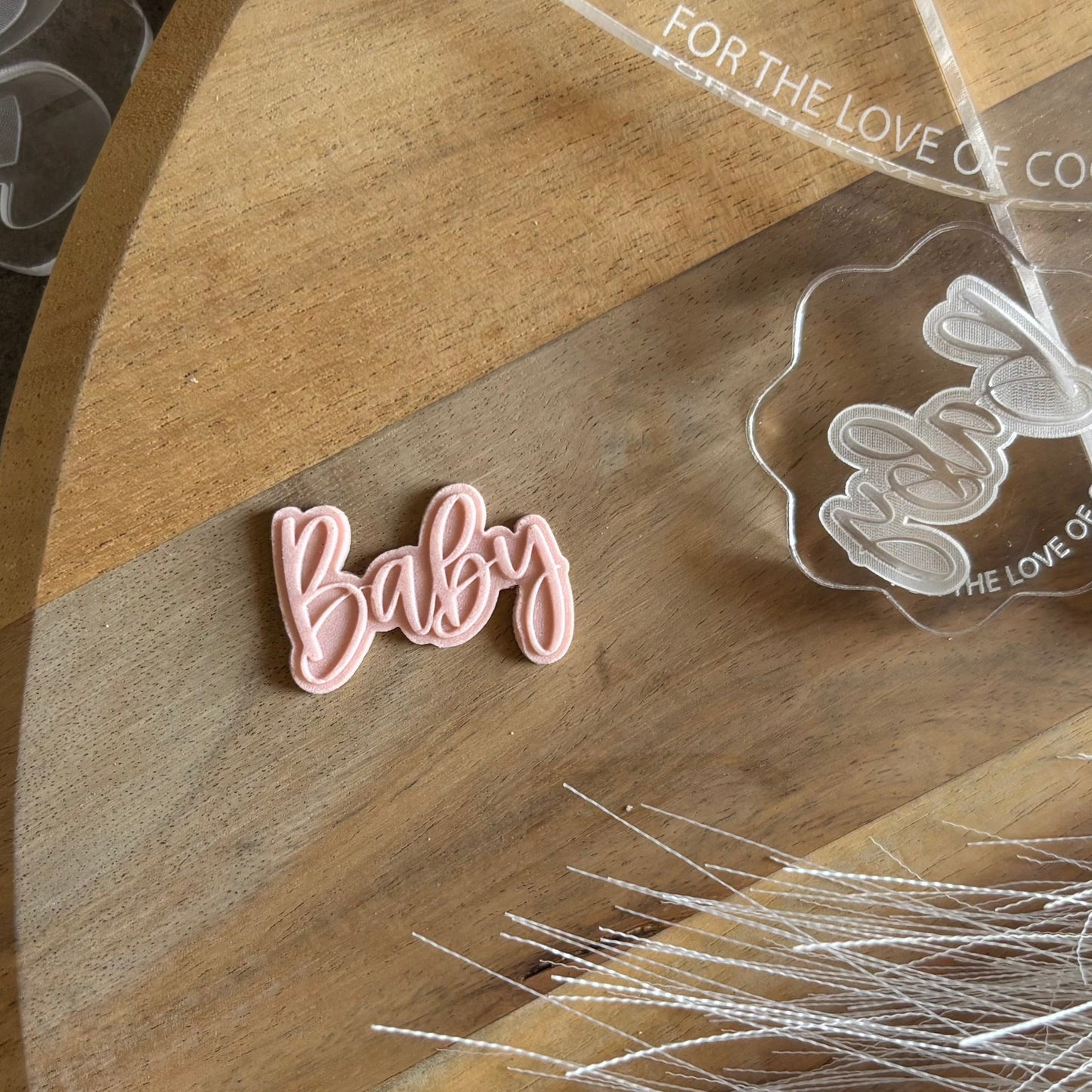 Baby Text Acrylic Mini Mould