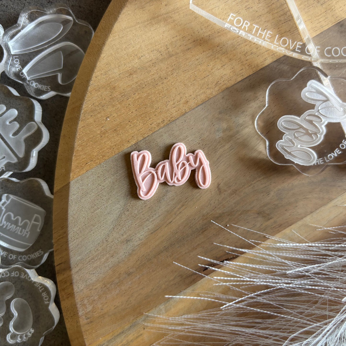 Baby Text Acrylic Mini Mould