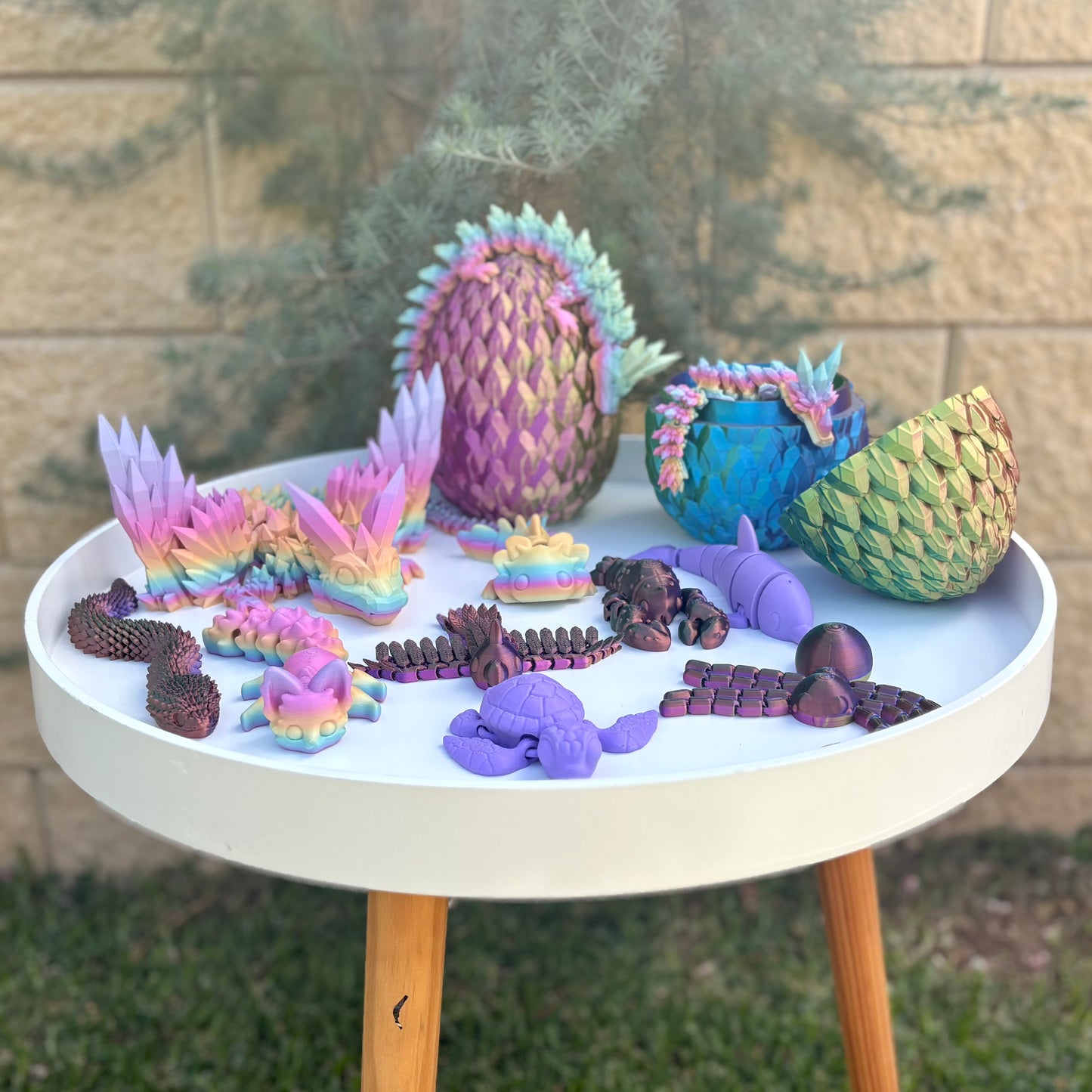 Dragon 3D Printed Articulated Flexible Animal