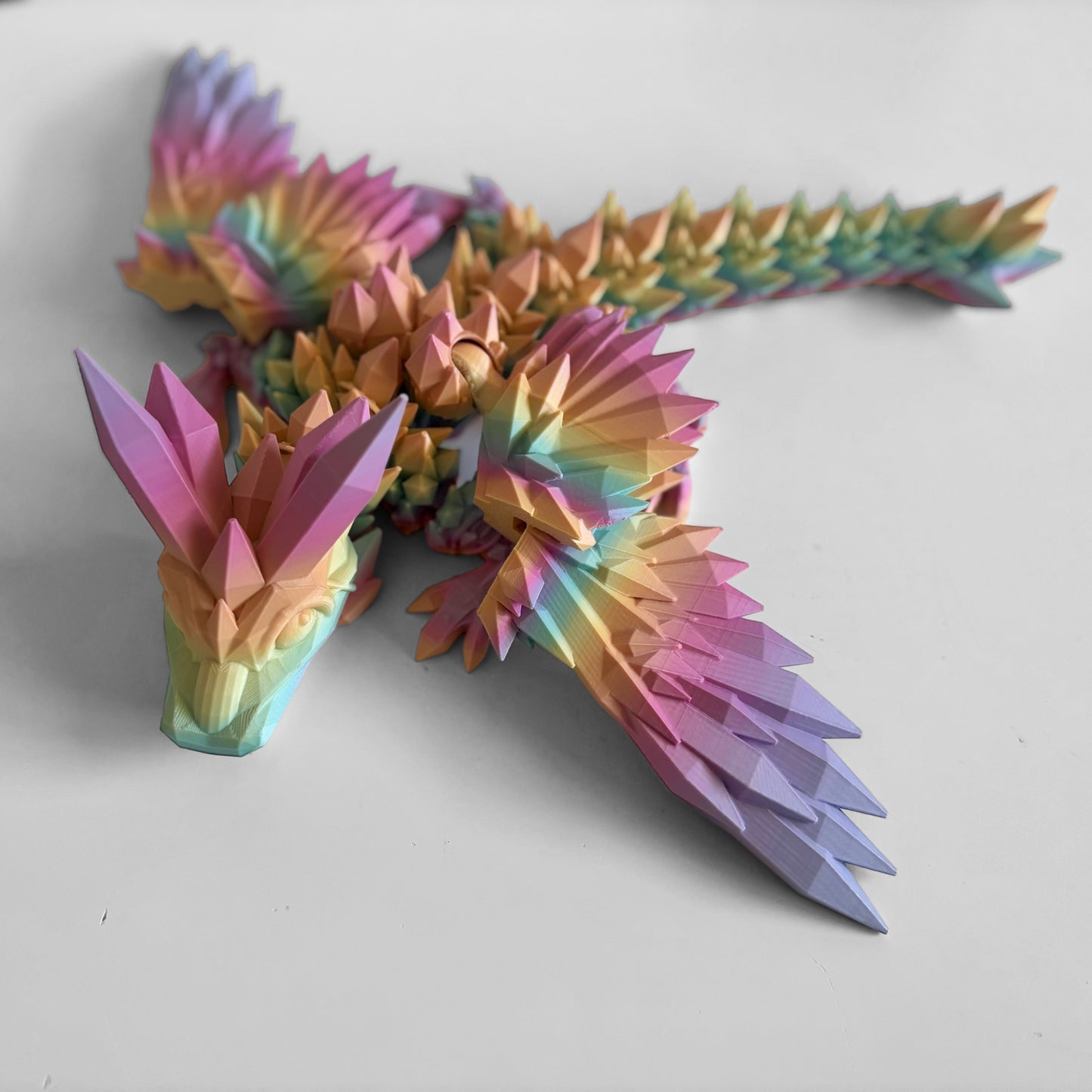 Dragon 3D Printed Articulated Flexible Animal