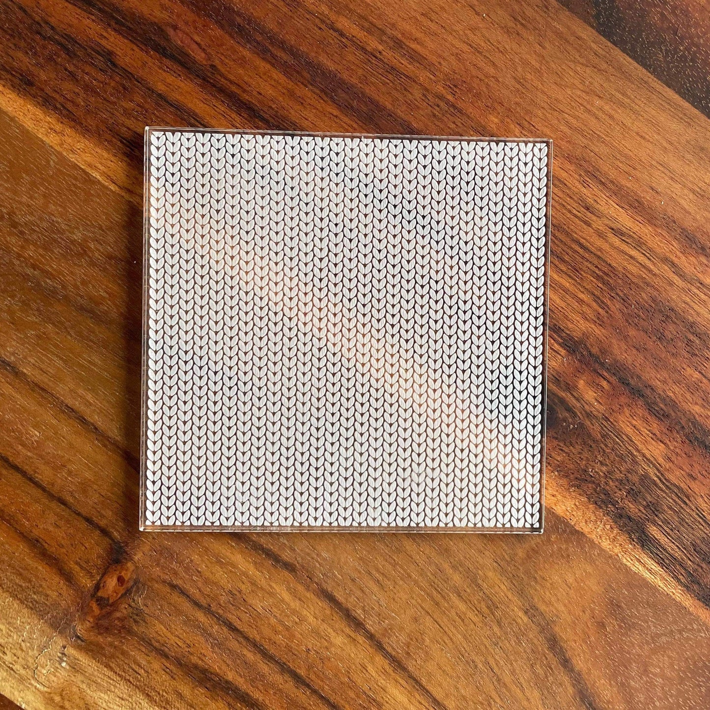 Knit Blanket Texture Pattern Plate