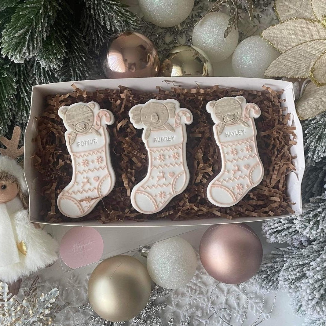 Bear and Koala Stocking Debosser and Cutter