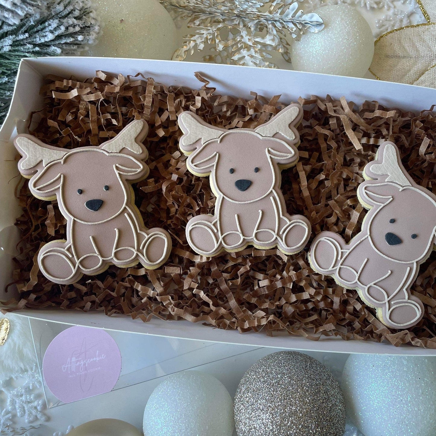 Reindeer Sitting Debosser and Cutter