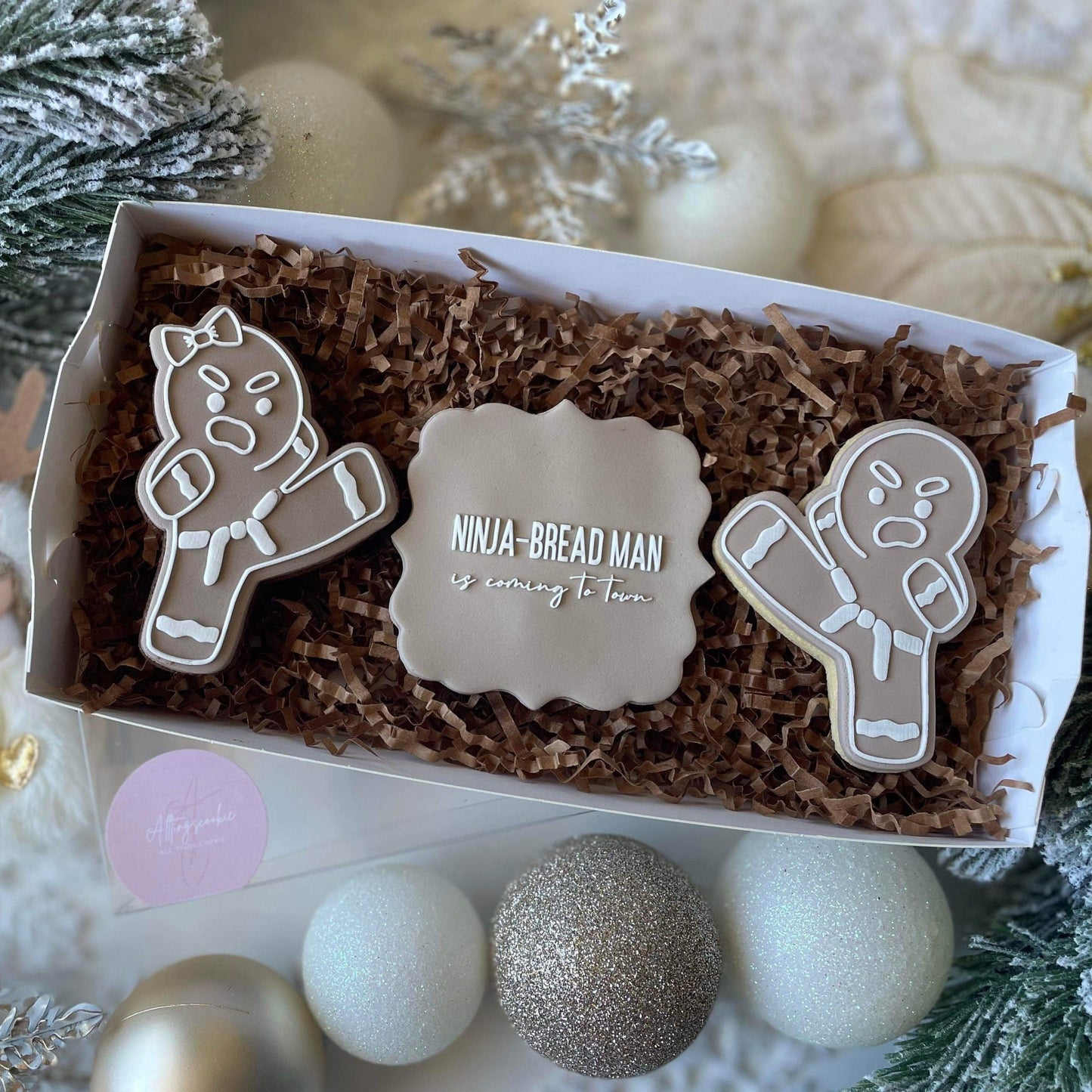 Ninja-BreadMan Is Coming To Town Text Debosser and Cutter