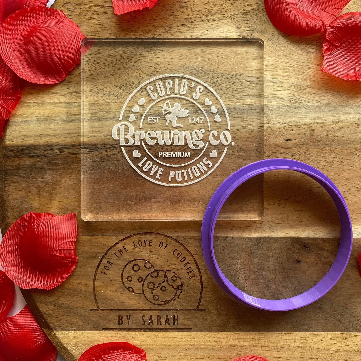 Cupids Love Potion Brewing Co Debosser and Cutter