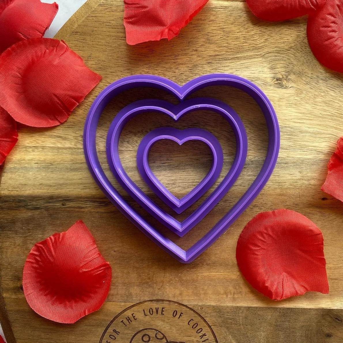 Set of 3 Heart Cookie Cutters