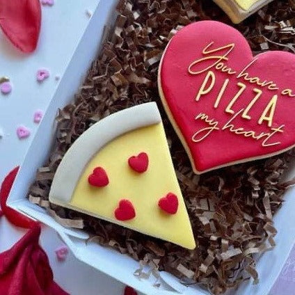 Pizza Slice with Topping Cutters