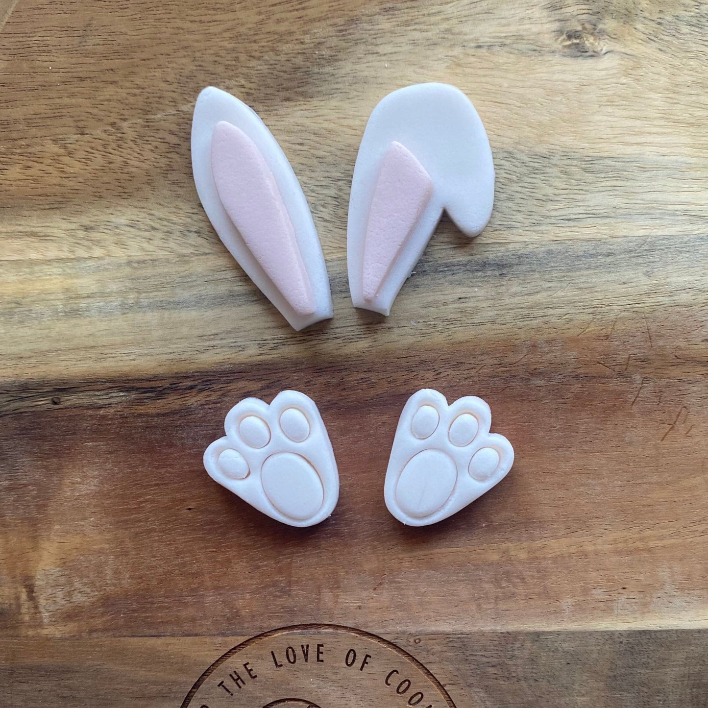 Bunny Ears and Feet Cupcake Topper Cookie Cutters