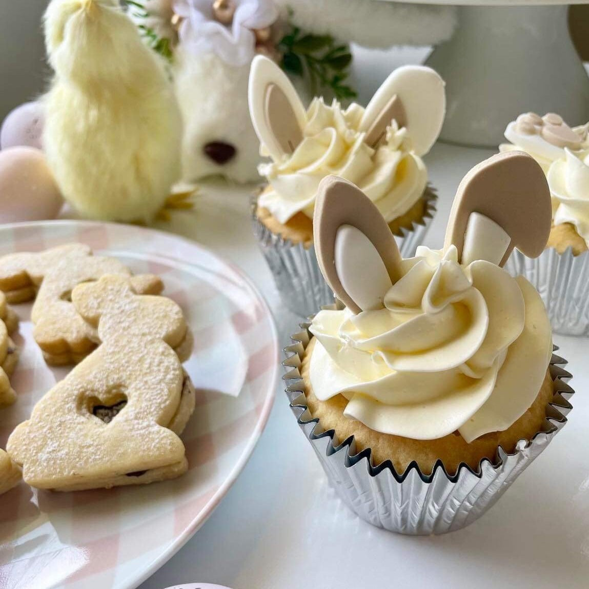 Bunny Ears and Feet Cupcake Topper Cookie Cutters