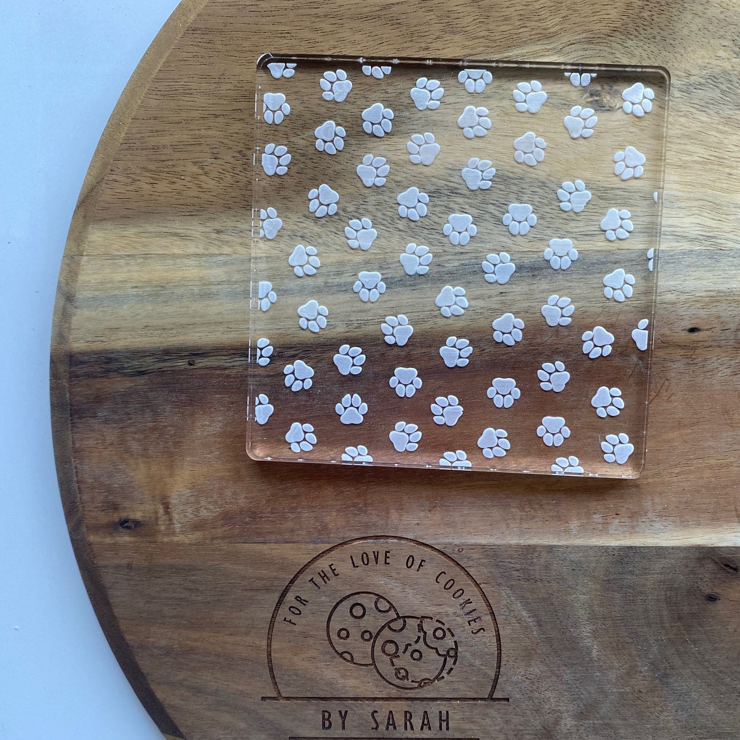 Dog Paw Print Pattern Plate