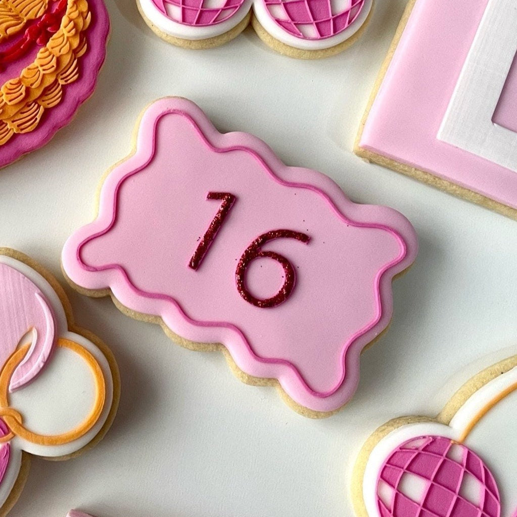 Sweet 16 Wavy Rectangle Debosser and Cutter