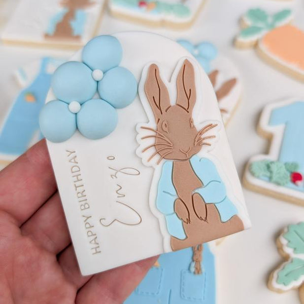 Peter Rabbit Debosser (Fully Engraved) and Cutter – For The Love Of Cookies