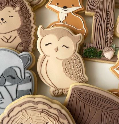 Owl Woodland Animal Cutter and Fondant Debosser