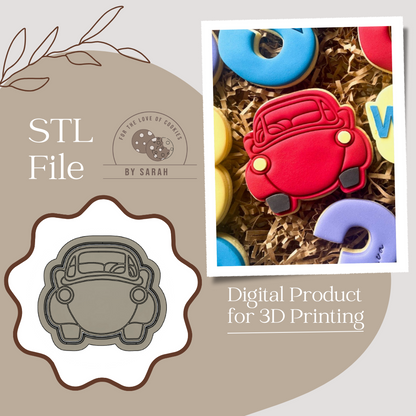 Big Red Car Wiggles Embosser and Cutter STL FILE