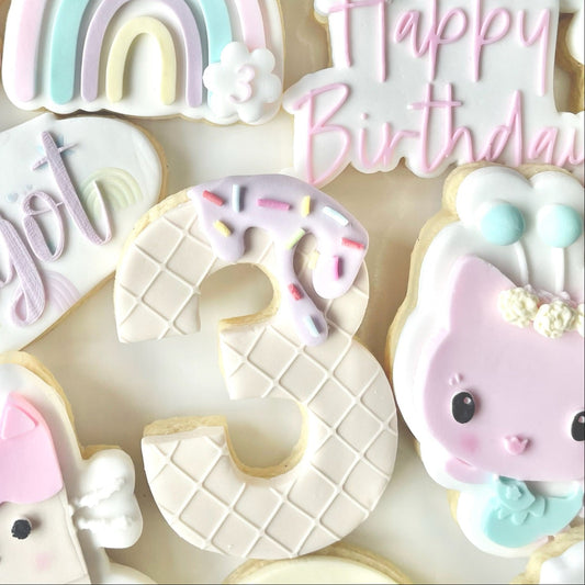 Waffle Ice Cream Pattern Plate