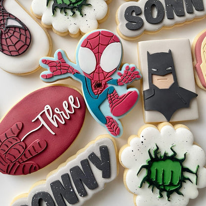 Spiderman Hand Stringing Number Wed Debosser and Cutter