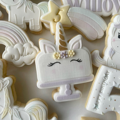 Unicorn Cake Debosser and Cutter