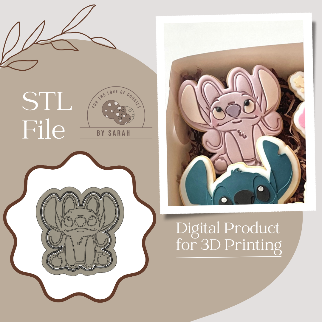 Angel Lilo and Stitch Embosser and Cutter STL File