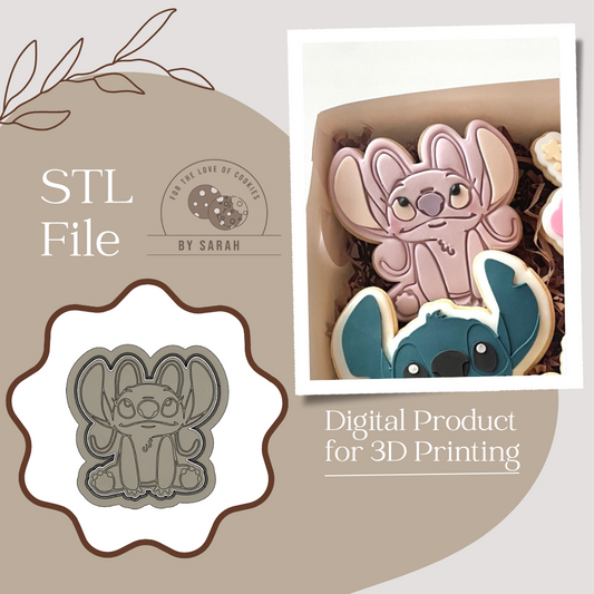 Angel Lilo and Stitch Embosser and Cutter STL File