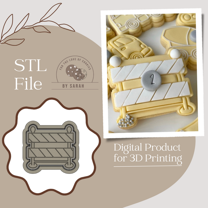 Construction Embosser and Cutter STL FILE – For The Love Of Cookies
