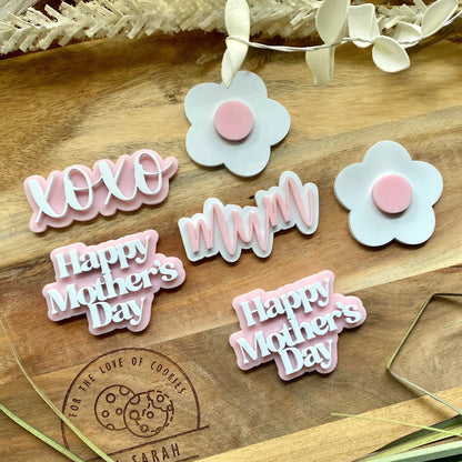 Acrylic Cupcake Charms set of 6