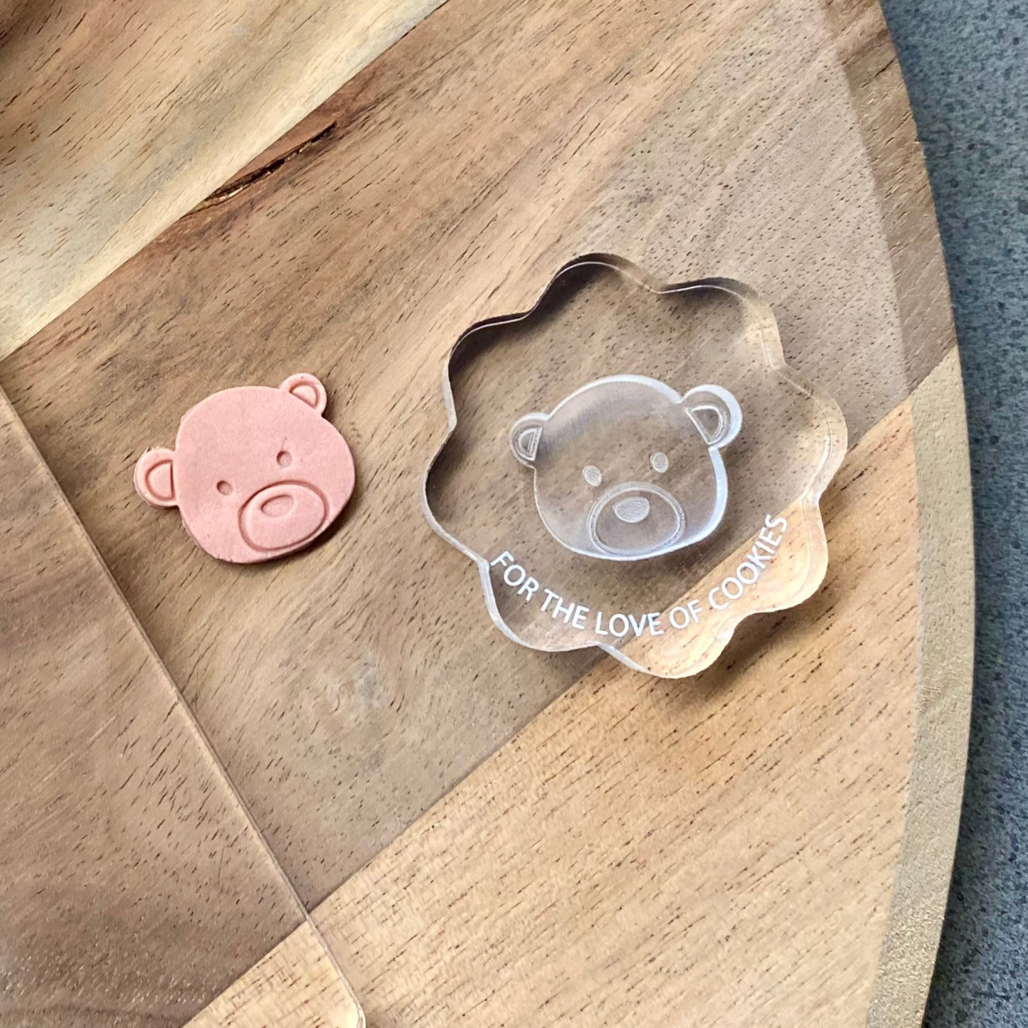 Bear Face Acrylic Mini Mould