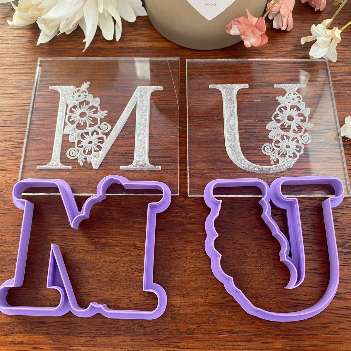 Mumb Cutter M&U MUM Letters Debosser and Cutter – For The Love Of Cookies