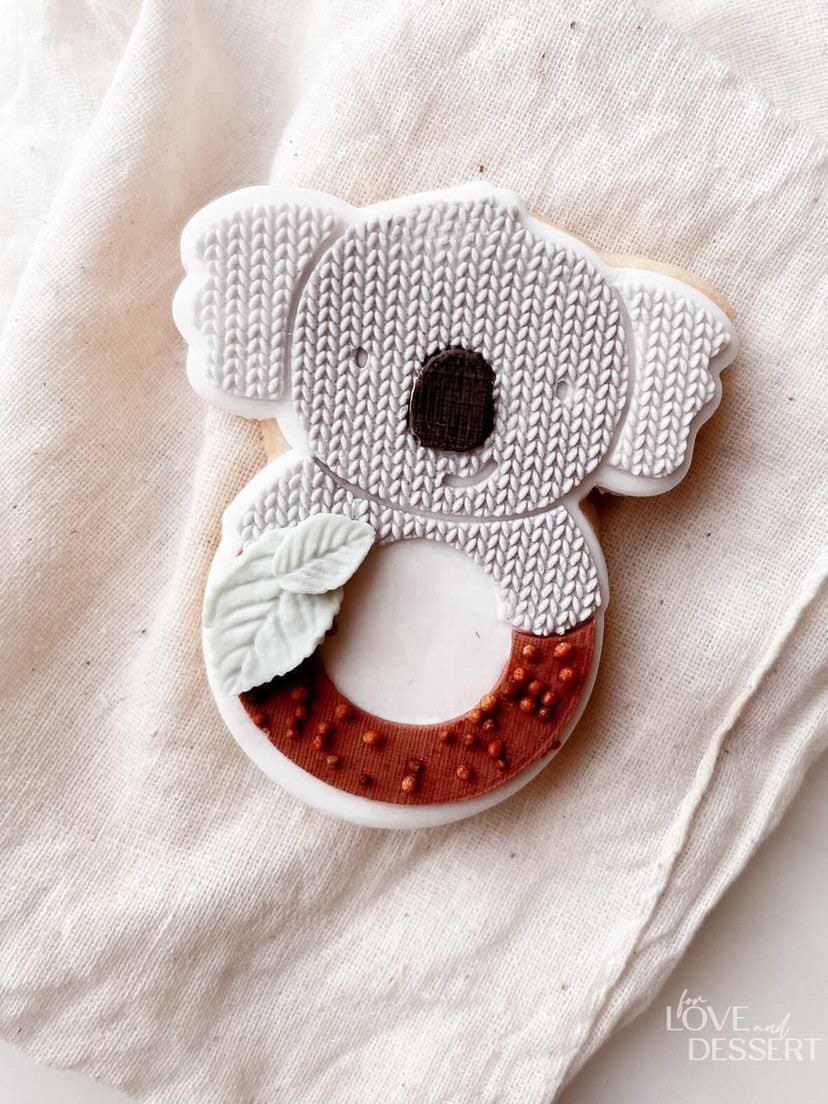 Koala Teething Ring Toy Debosser and Cutter