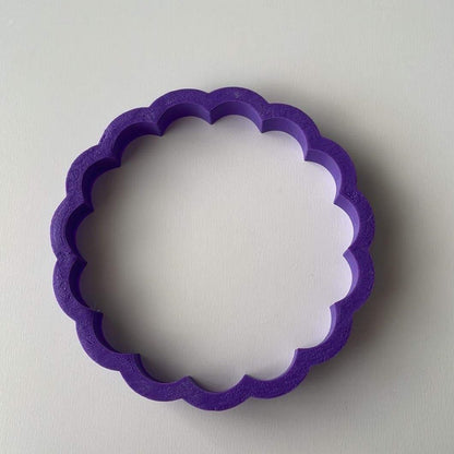 Scalloped Circle Shape Cookie Cutter Only