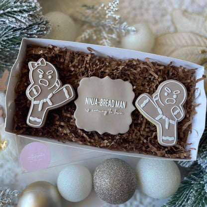 Ninja-BreadMan Is Coming To Town Text Debosser and Cutter