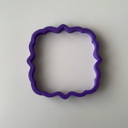 Fancy Square Shape Cookie Cutter Only