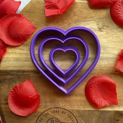 Set of 3 Heart Cookie Cutters