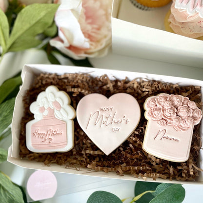 Roses Flower Bouquet Box Debosser and Cutter