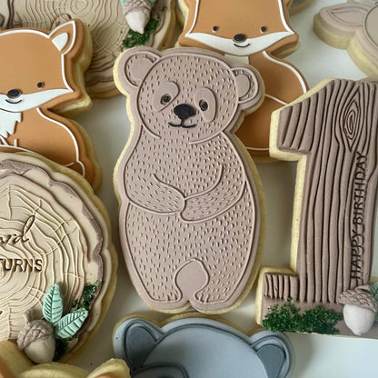 Bear Woodland Animal Cutter and Fondant Debosser